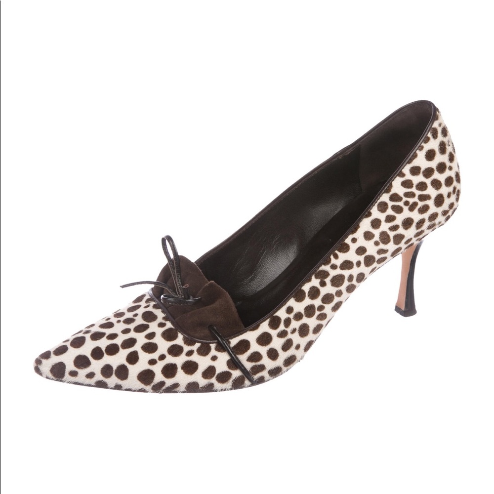 Manolo Blahnik ponyhair pumps 40